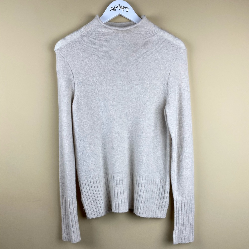 Madewell Beige Turtleneck Sweater